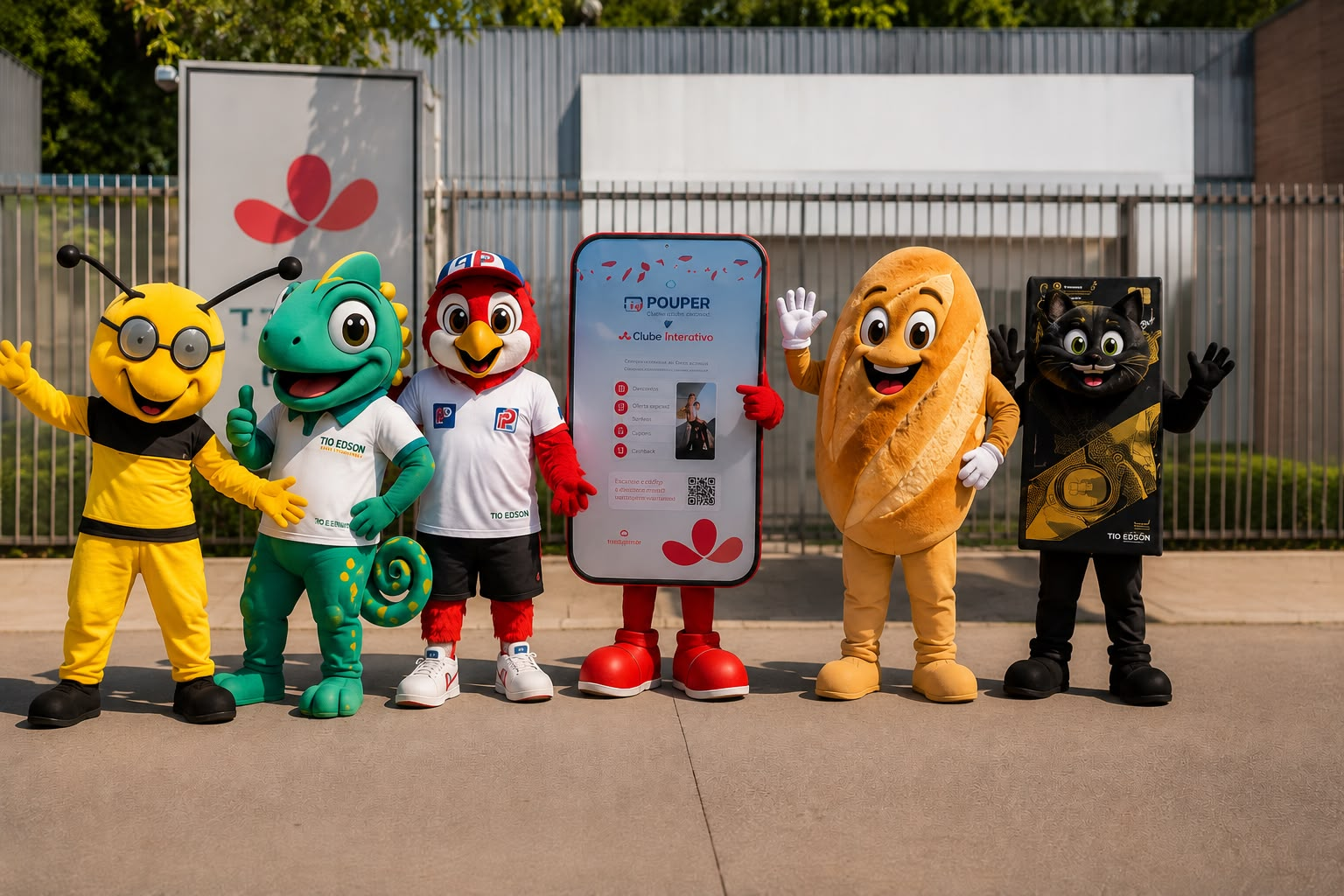 Mascotes feitos